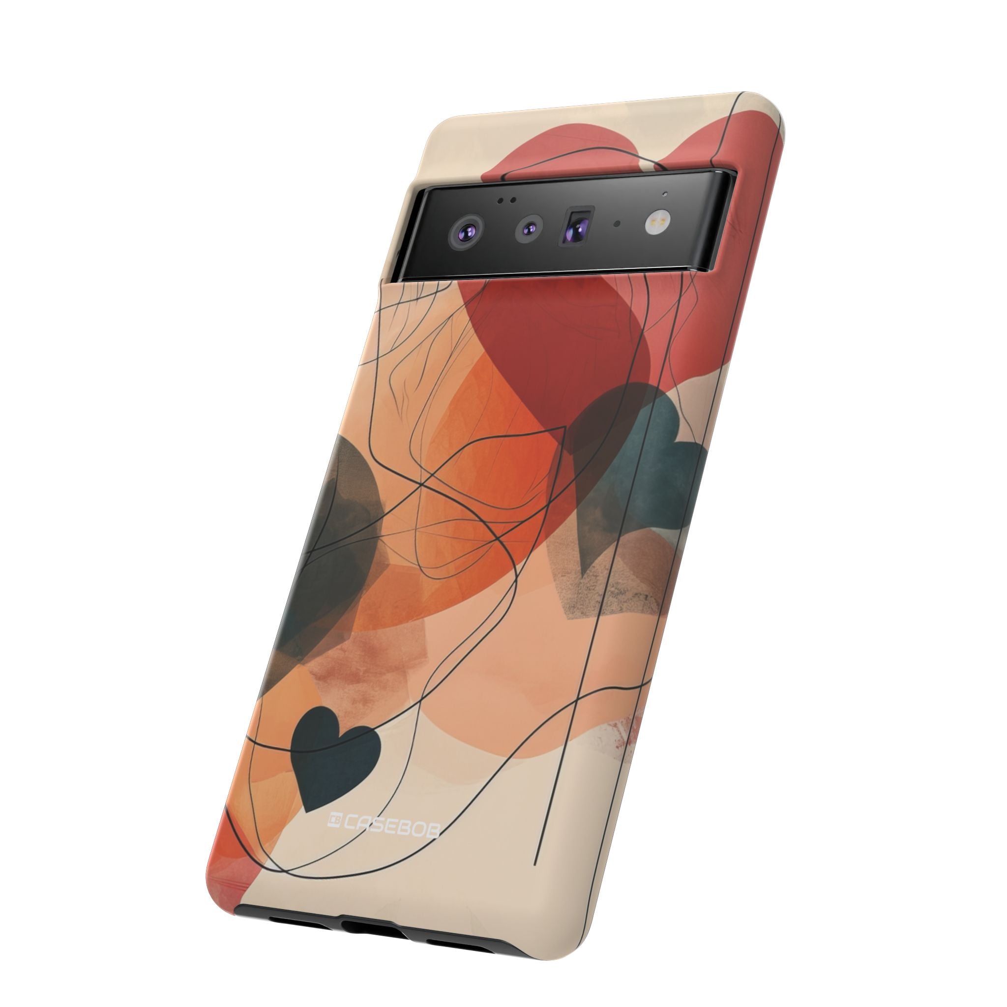 Abstract Heart Harmony - Phone Case for Google Pixel