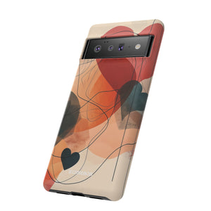 Abstract Heart Harmony | Protective Phone Case for Google Pixel