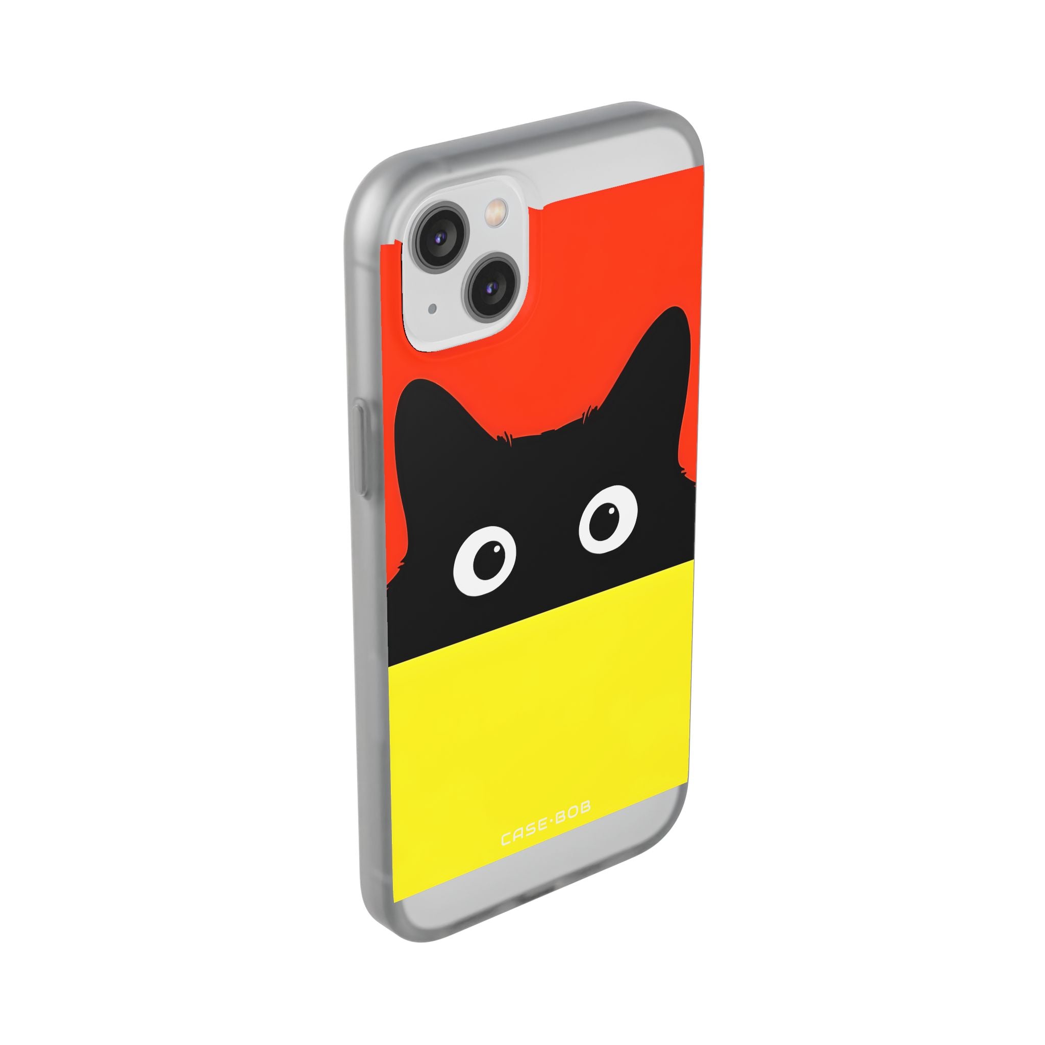 Peekaboo Cat Crimson iPhone 14 Plus Case - Soft