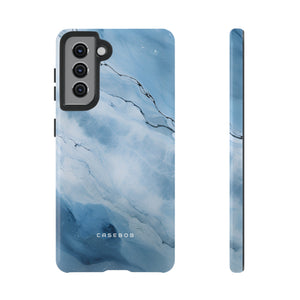 Light Navy Marble - Protective Phone Case