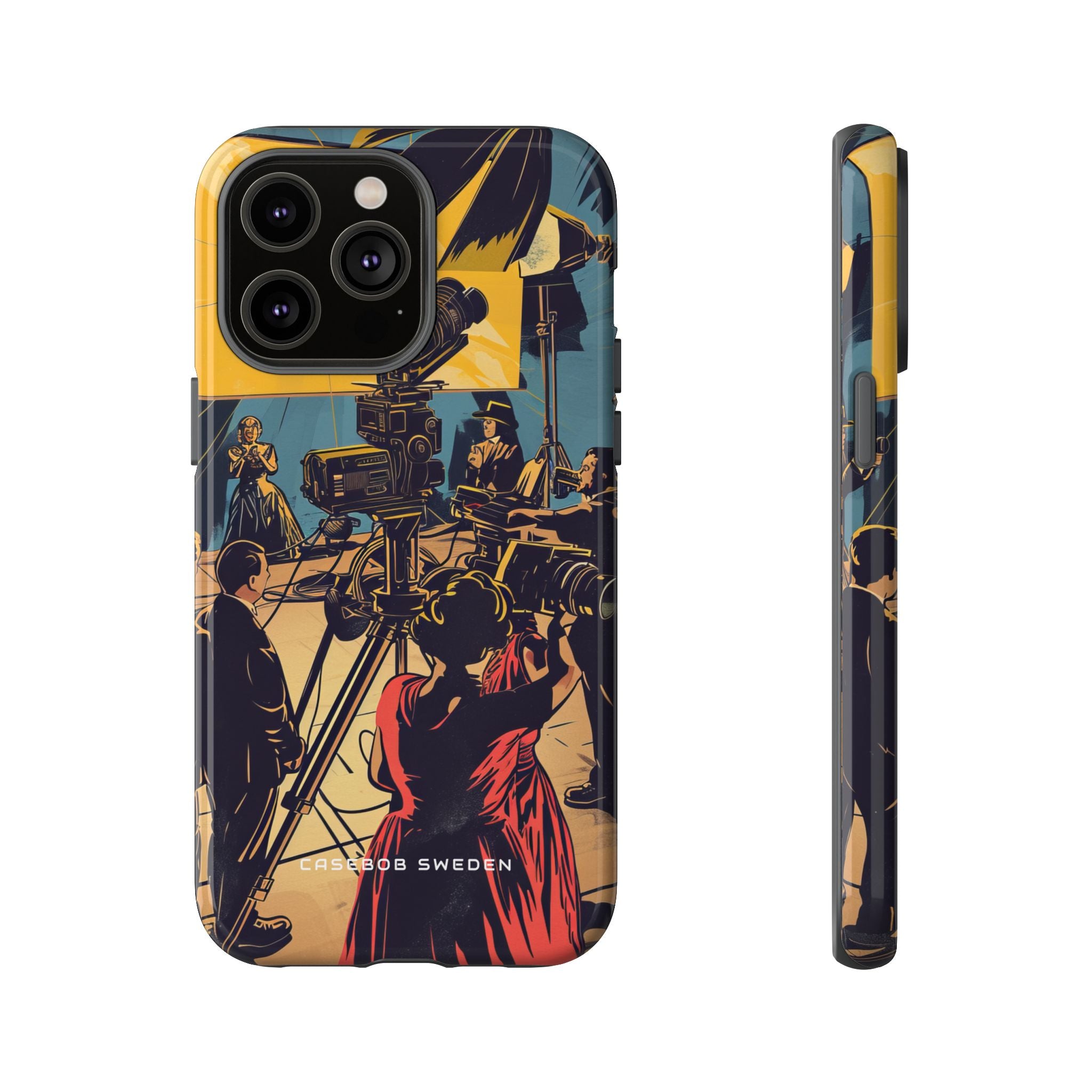 Golden Era Cinematic Spotlight iPhone 14 - Tough Phone Case