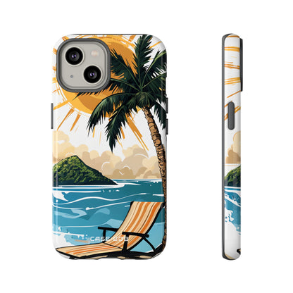 Sunny Palm Breeze iPhone 14 Case - Tough