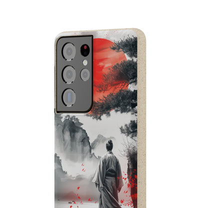 Serene Samurai Sunrise | Biodegradable Phone Case