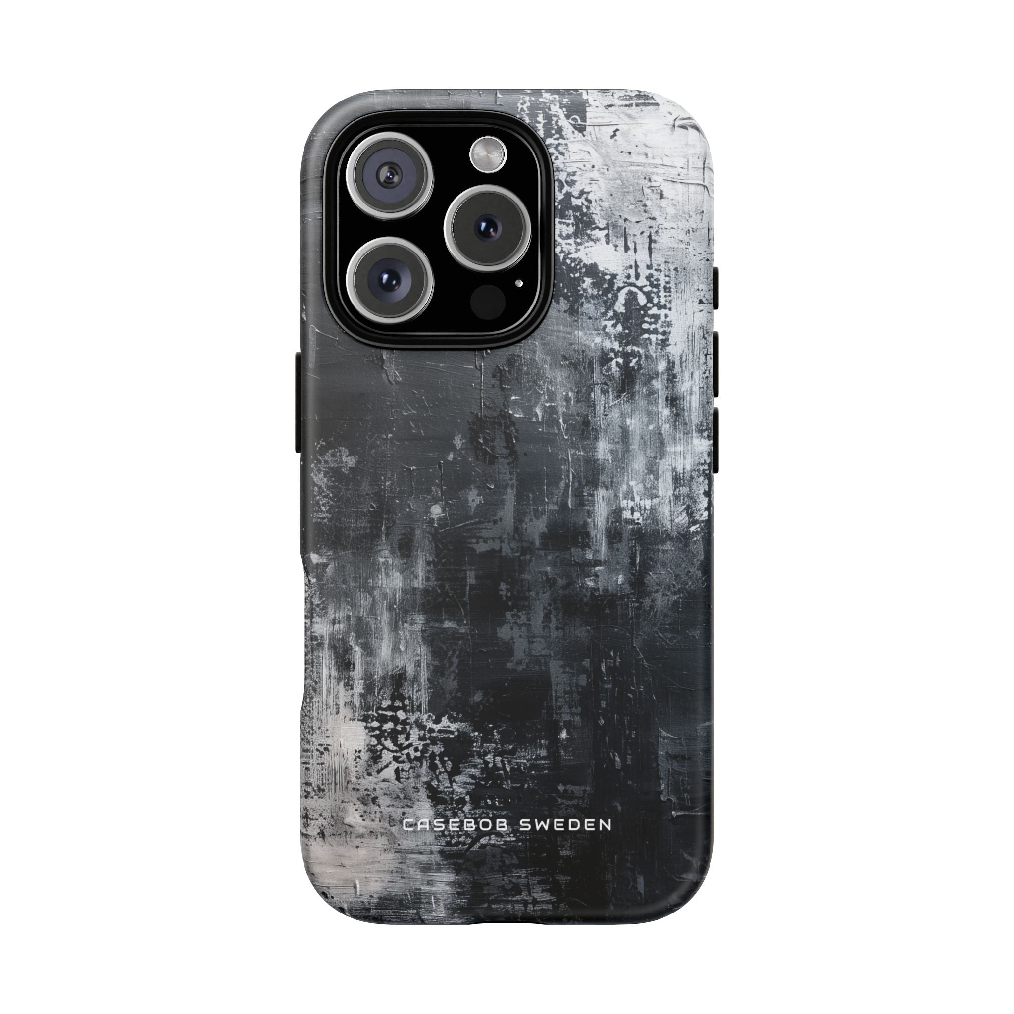 Textured Monochrome Blossom iPhone 16 - Tough Phone Case