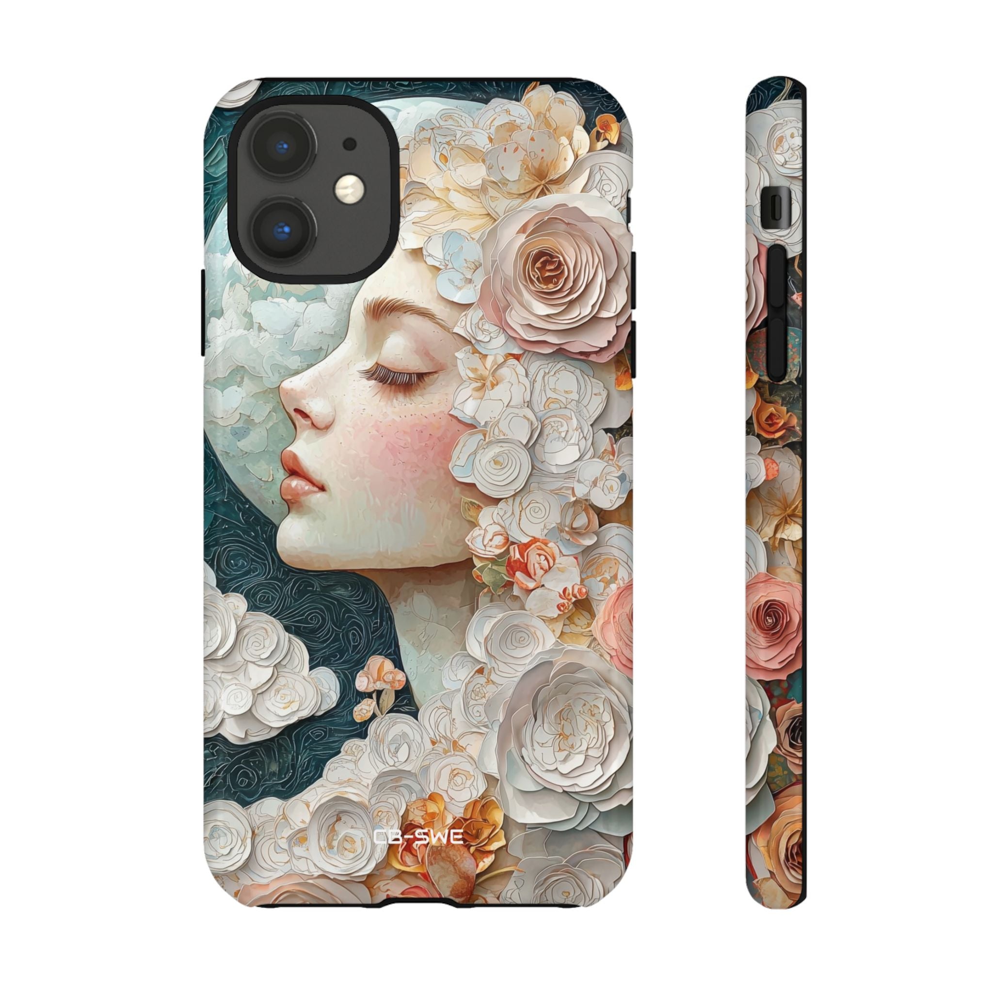 **Moon Embraces Flowers** - iPhone Case