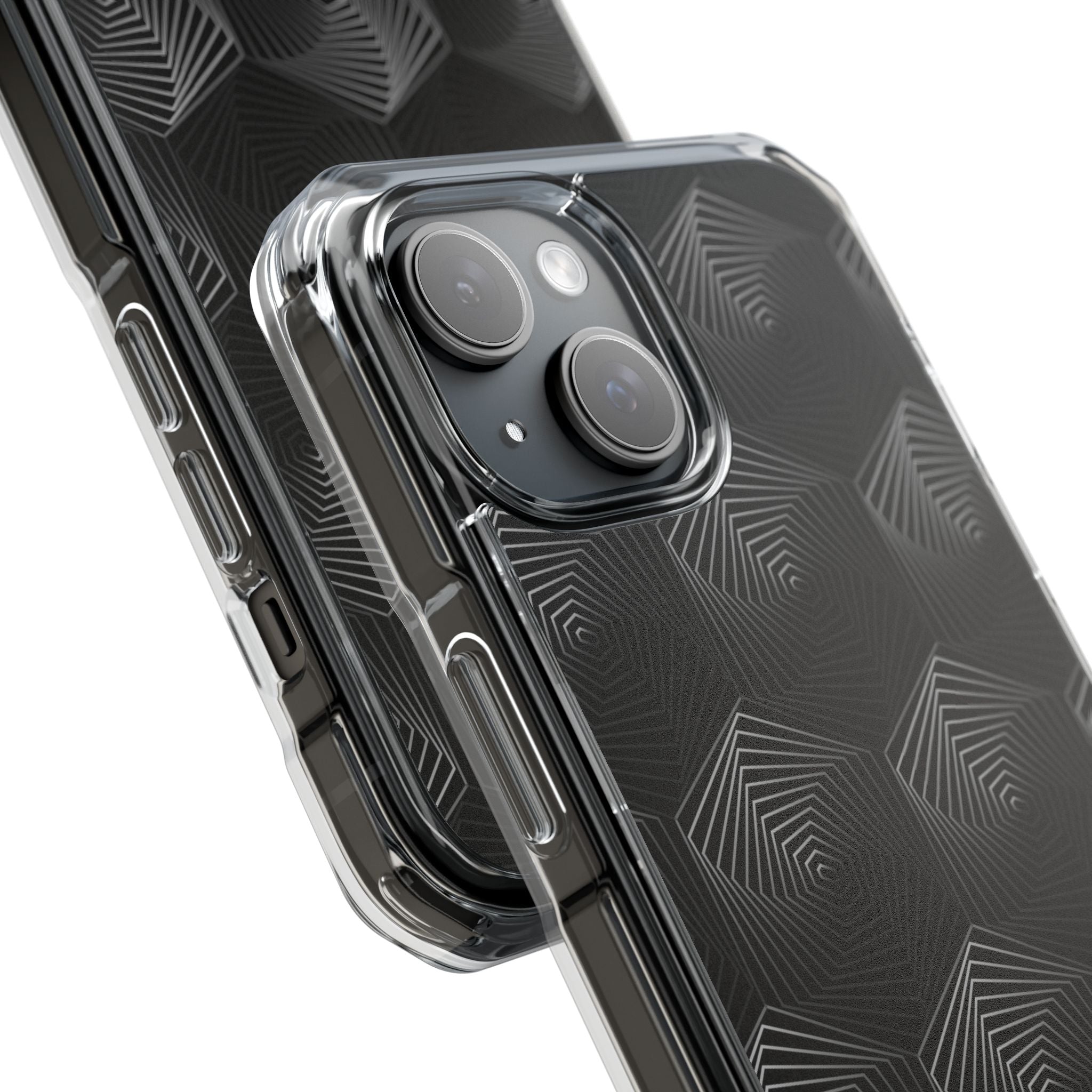 Geometric Spiral Illusion iPhone Case - Impact