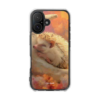 Hedgehog Rests Dreaming iPhone Case - Impact