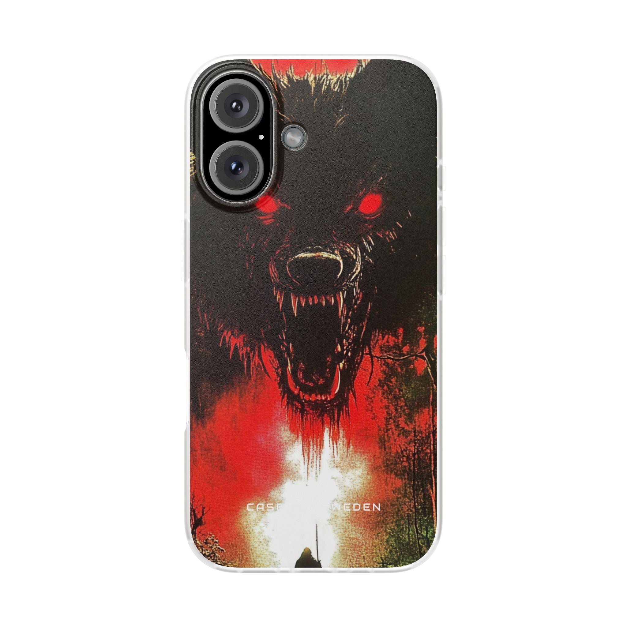 Bloodmoon Wolf's Lament iPhone 16 - Flexi Phone Case