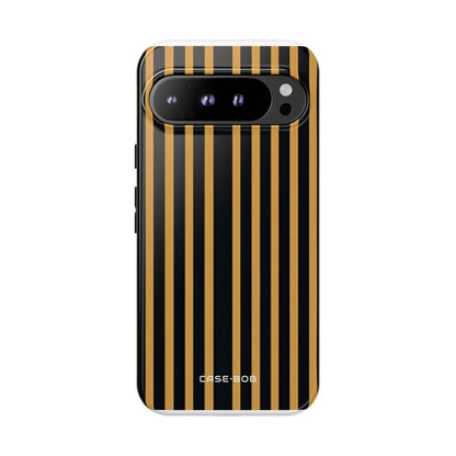 Golden Stripes Google Pixel 9 Pro XL Case - Tough
