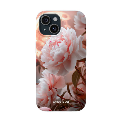 Peony Moonlight iPhone 15 Case - Soft