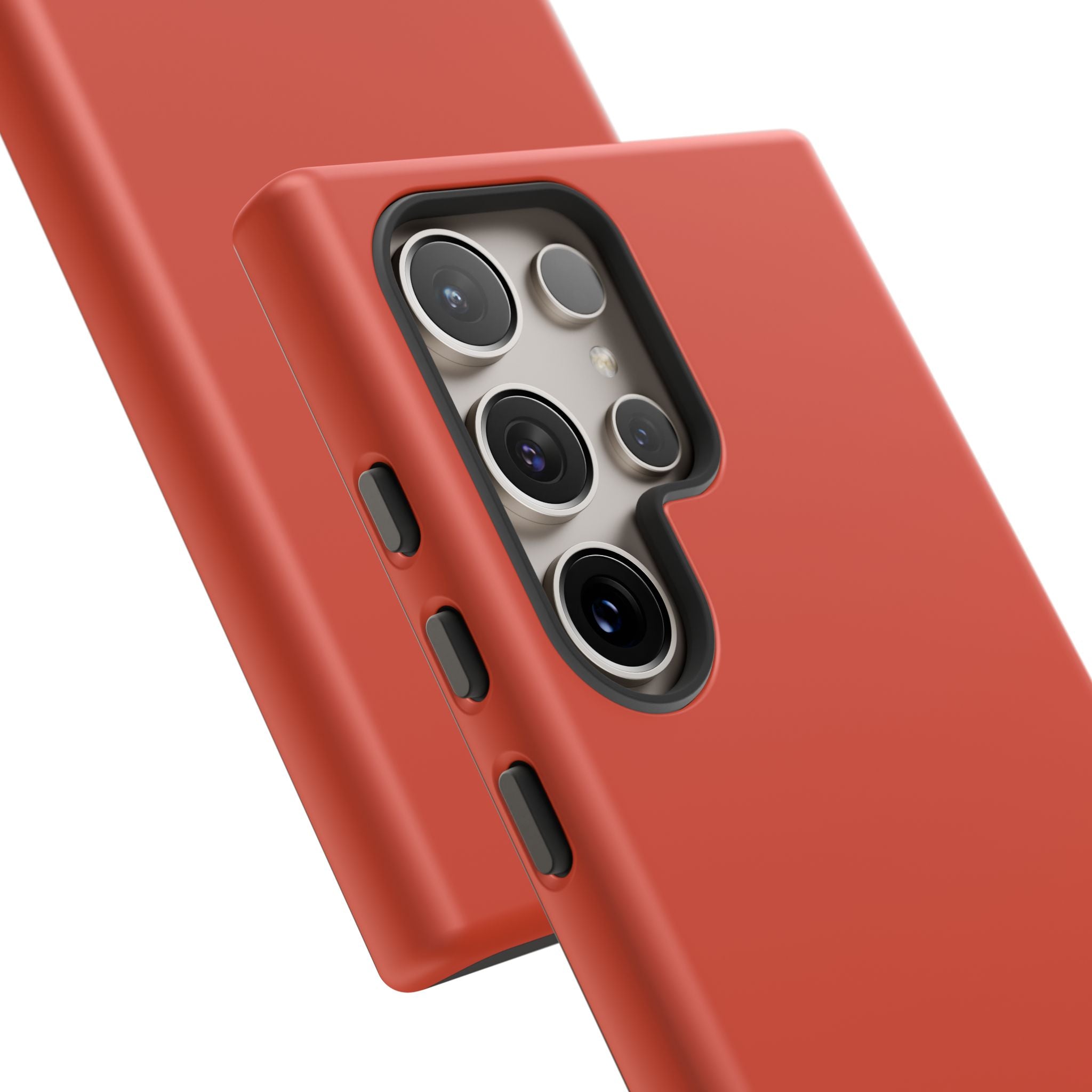 Vibrant Minimalism: Bold Red-Orange - For Samsung S24