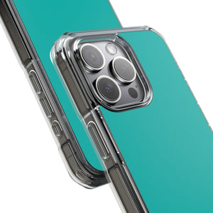 Tiffany Blue | Handyhülle für iPhone (Clear Impact Case – magnetisch) 