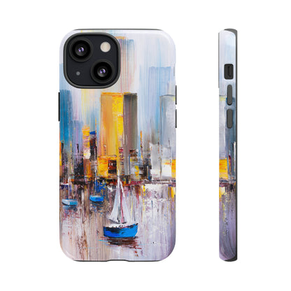 Oil Painting - Manhattan Bay - Protective Phone Case