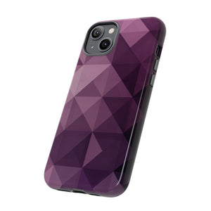 Purple Fade Squares - Protective Phone Case