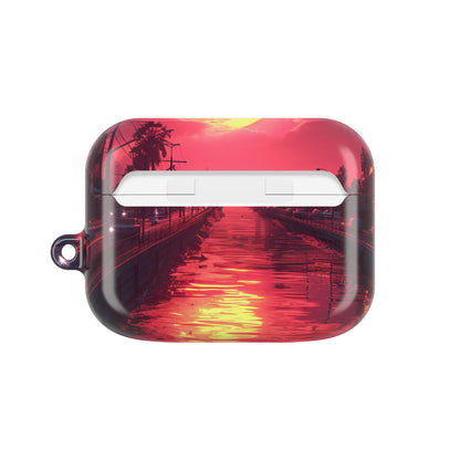 Gul Måne Refleksion - AirPods Cover