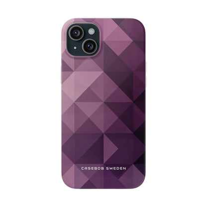 Gradient Purple Mosaic iPhone 15 - Flexi Phone Case