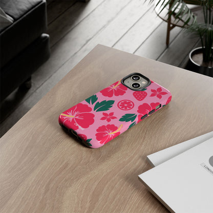 Tropical Hibiscus Harmony - iPhone Case