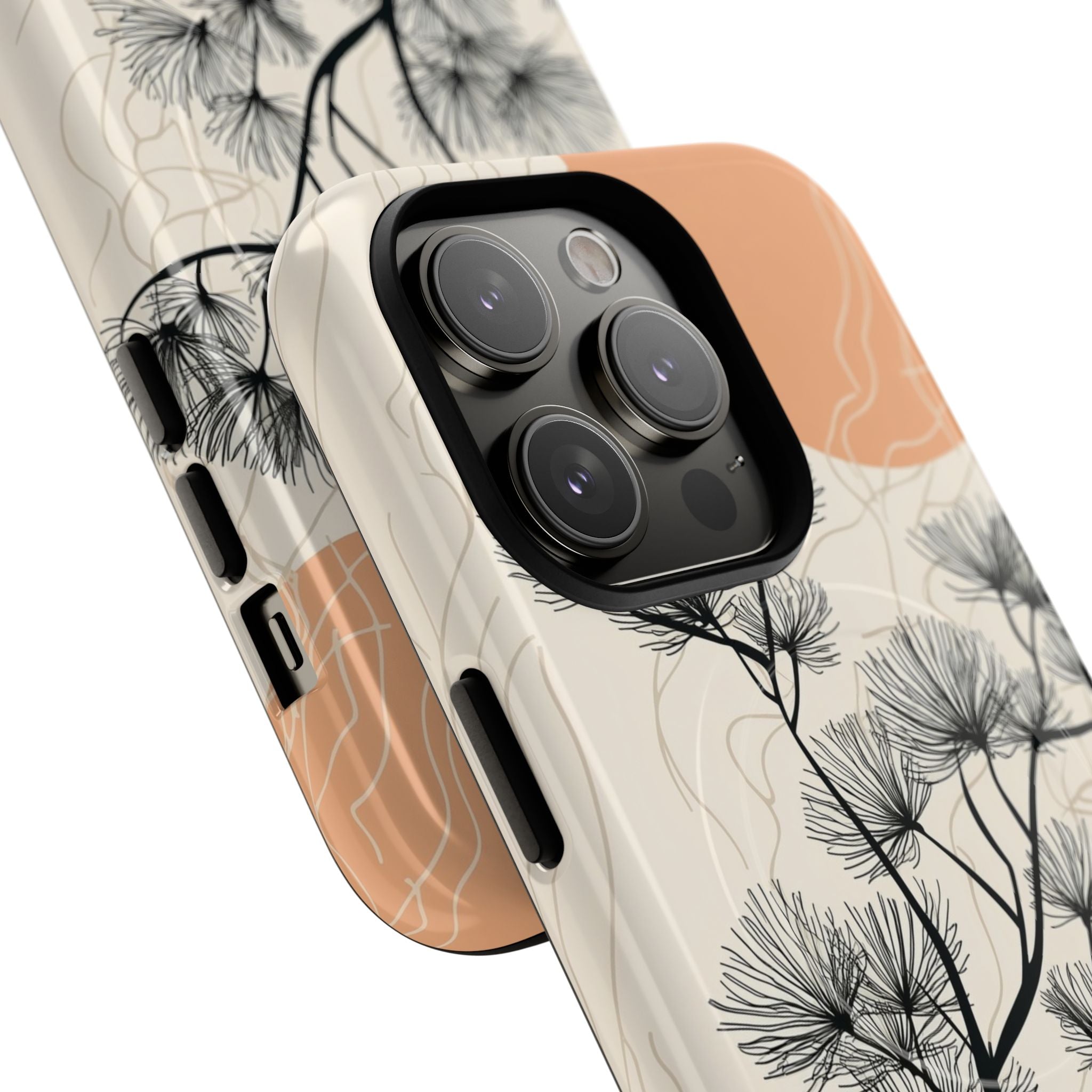 Spiky Tree Sunset iPhone 14 Pro Case - Tough+