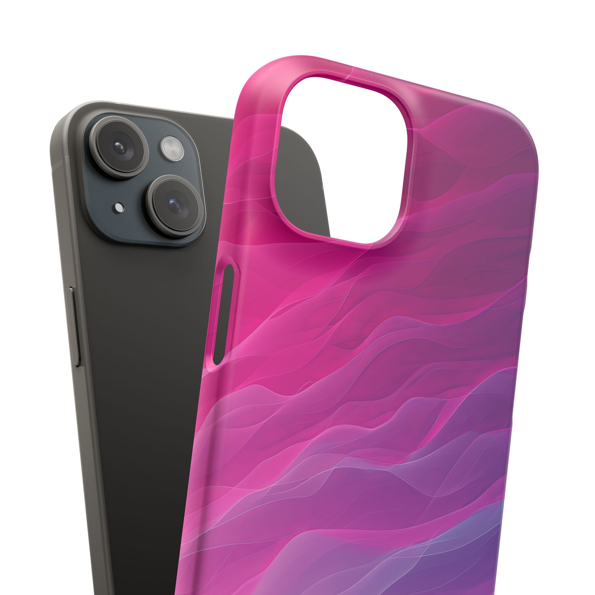 Gradient Oceanflow Waves iPhone 15 - Slim Phone Case