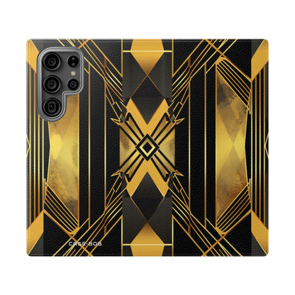 Golden Xcape - Samsung S23 Ultra Kotelo - Lompakkokotelo