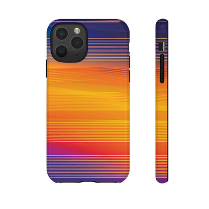 Orange Fusion: Data Artistry - Protective Phone Case