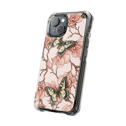 Butterflies and Magnolias Harmony iPhone Case - Impact