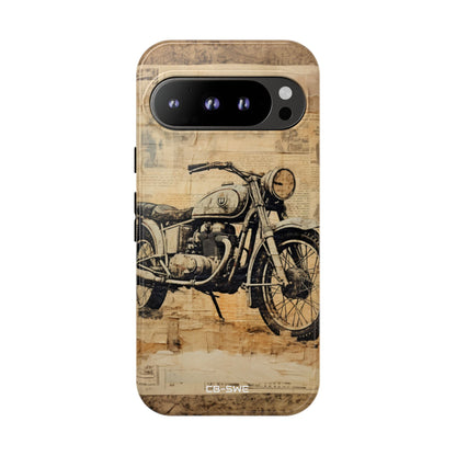 Vintage Motorcycle Collage - Google Pixel Case