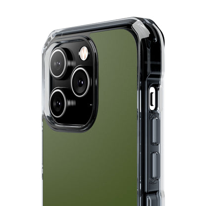 Dark Moss Green - Clear Impact Case for iPhone