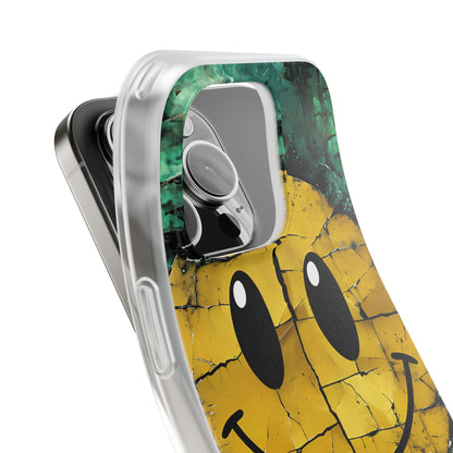 Cracked Smiley iPhone 16 Pro Case - Soft