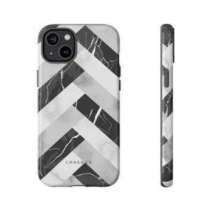 Grey Herringbone - Protective Phone Case