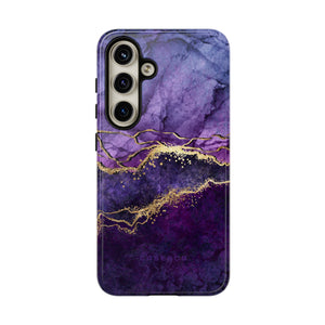 Purple Blue Marble - Protective Phone Case