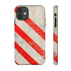 Crimson Line Minimalism - Protective Phone Case