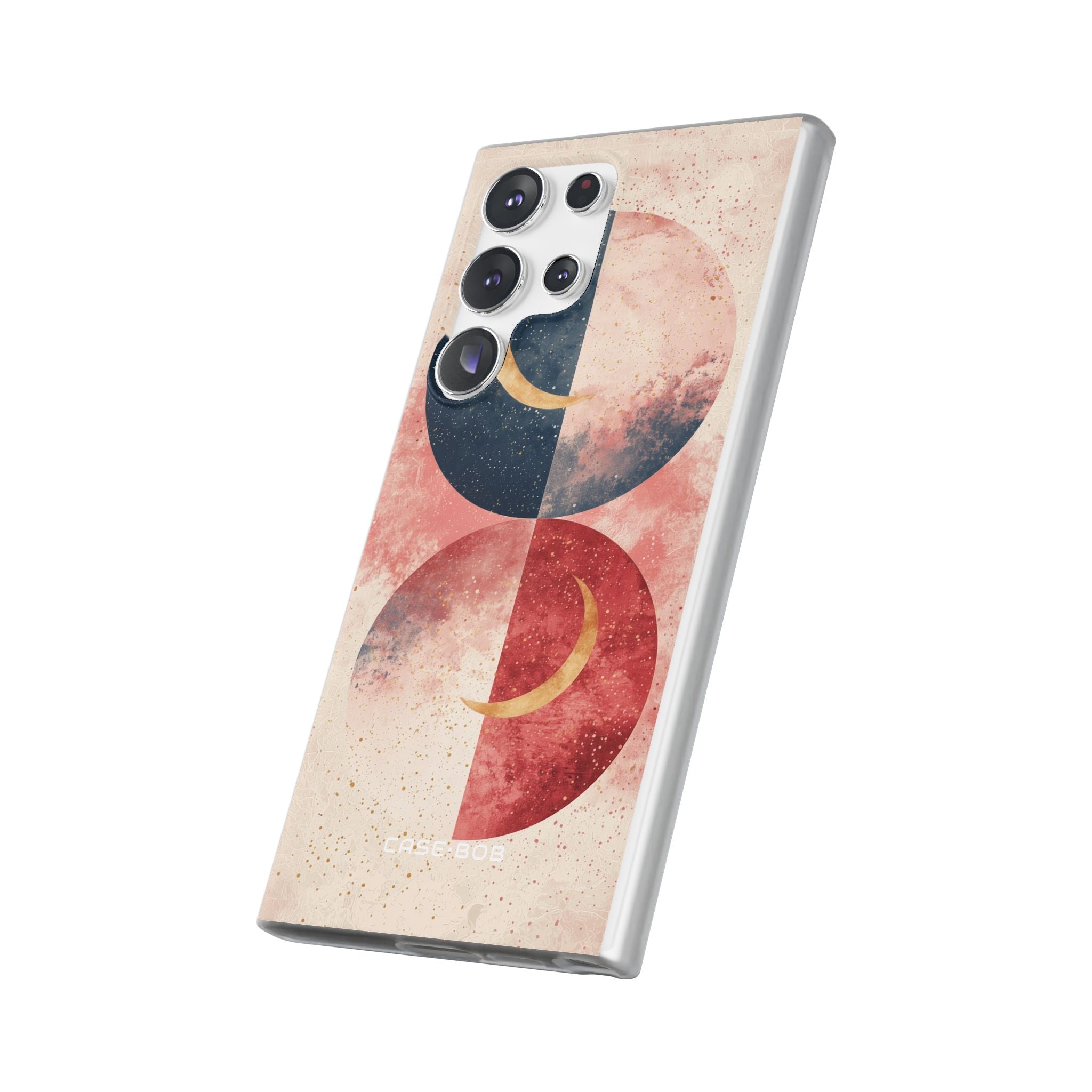 Golden Crescent Circles Samsung S23 Ultra Case - Soft