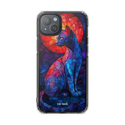 Cat Silhouettes Glow iPhone Case - Impact