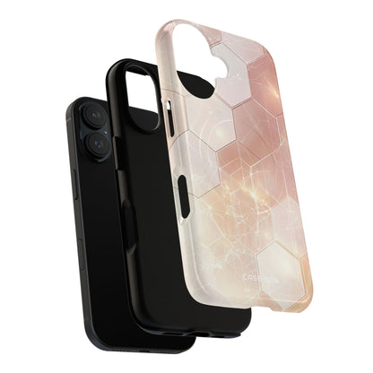 Honeycomb Glow iPhone 16 Case - Tough+