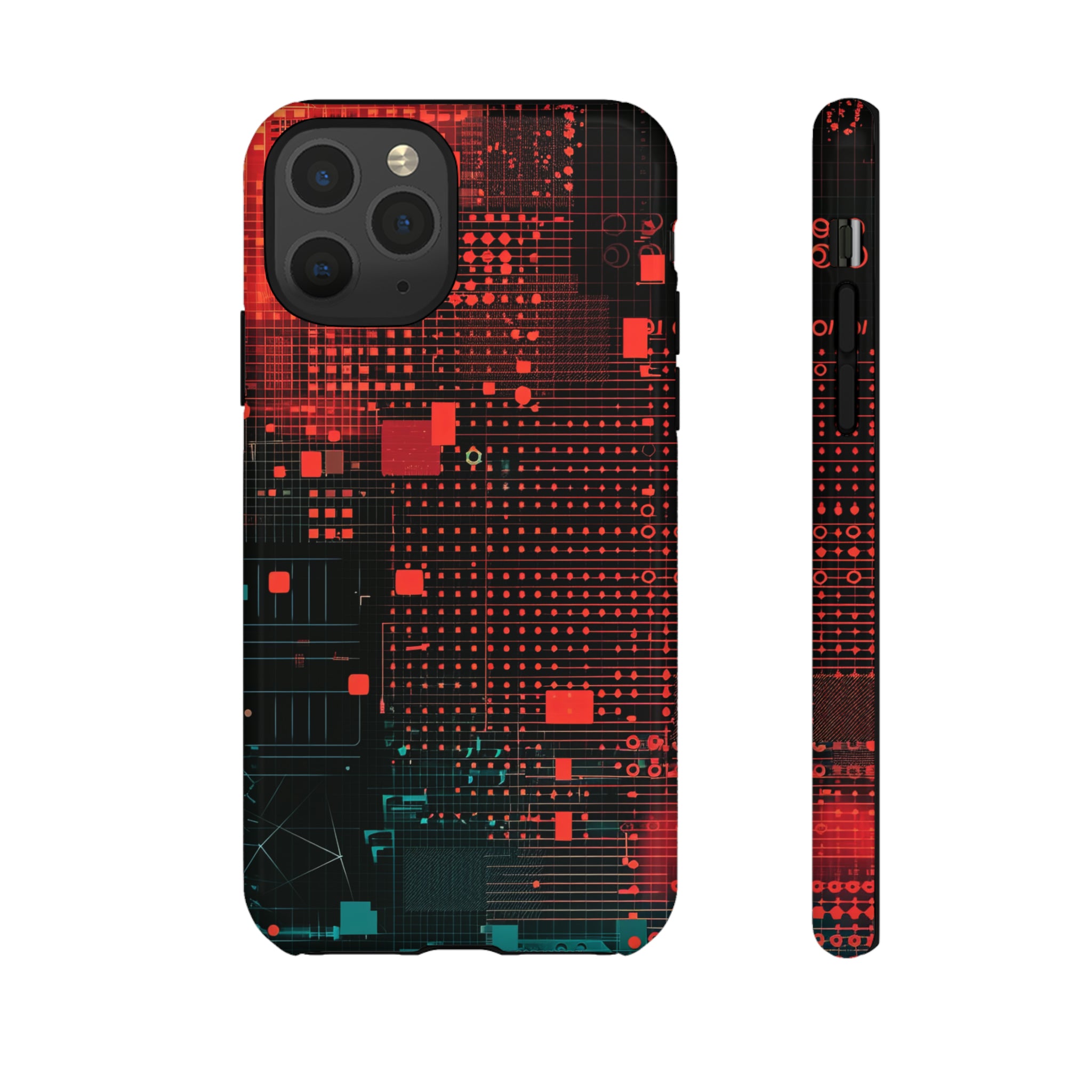 Secure Spectrum: Digital Gradient - Protective Phone Case