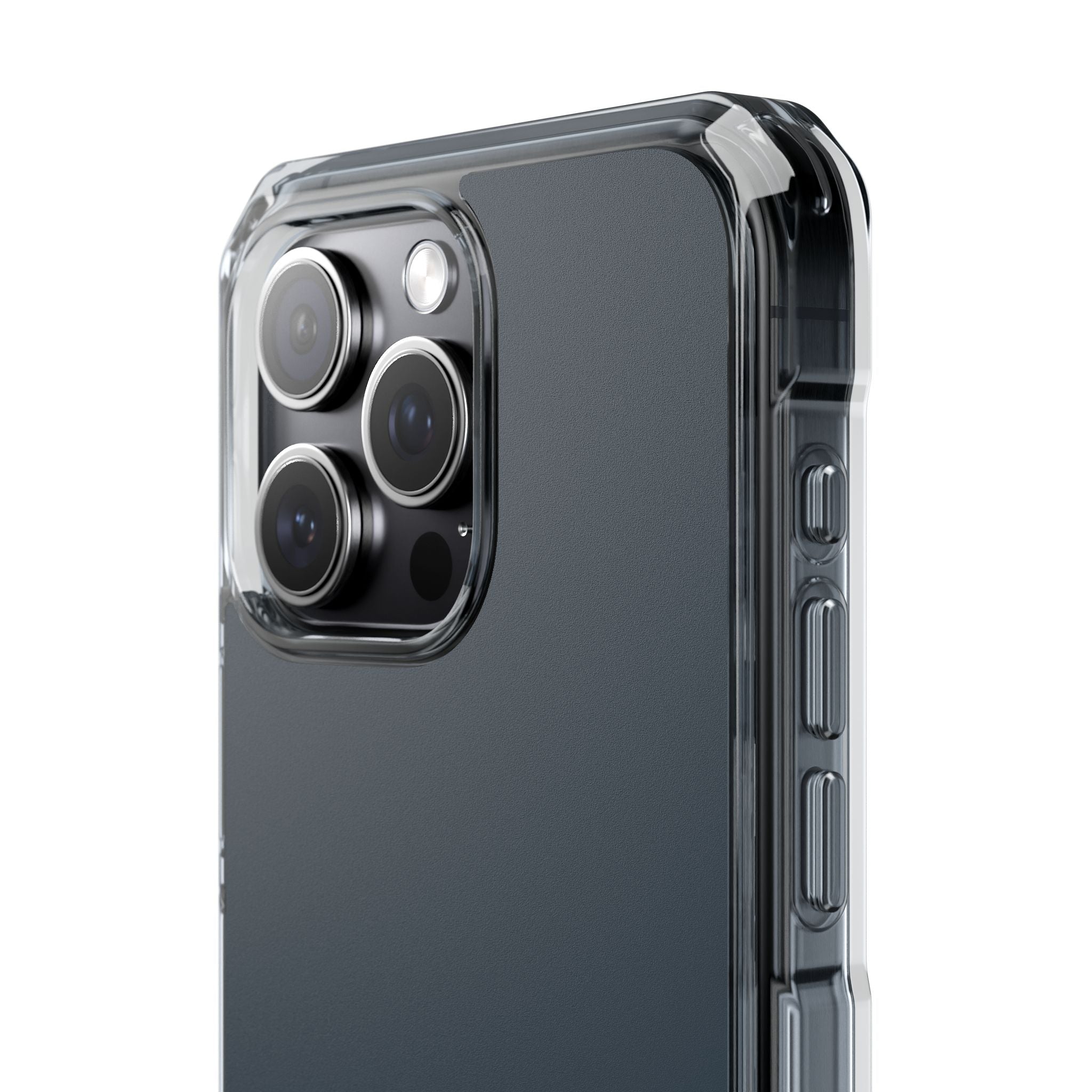 Charcoal Black - Clear Impact Case for iPhone