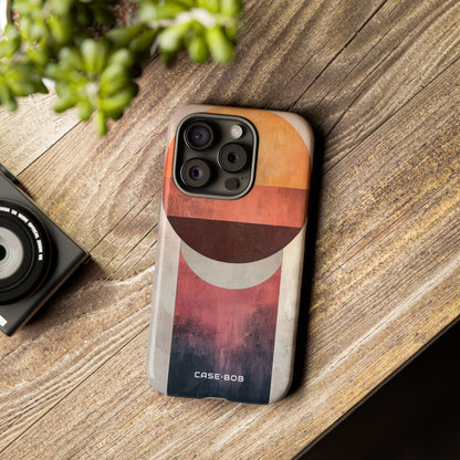 Sunset Orb iPhone 15 Pro Case - Tough