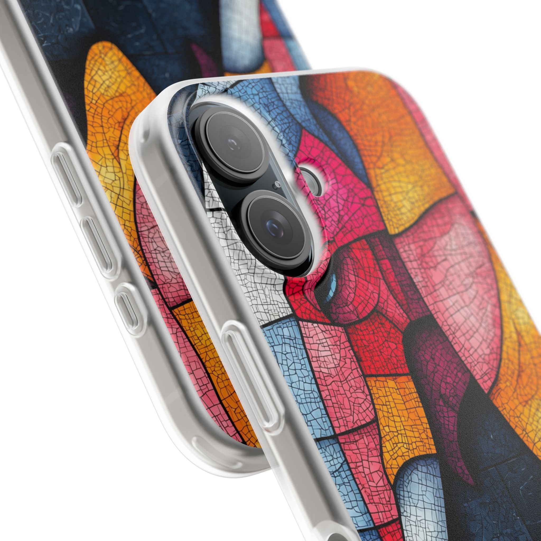 Elephant Mosaic iPhone 16 Case - Soft