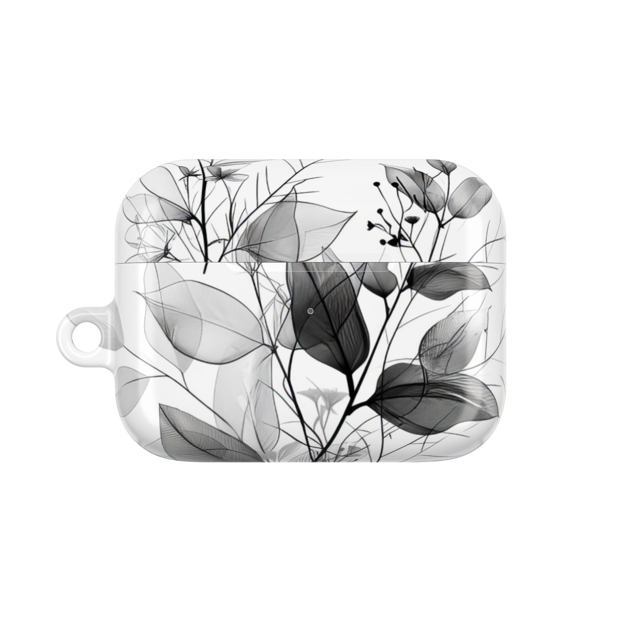 Silver Leaves - AirPods Case