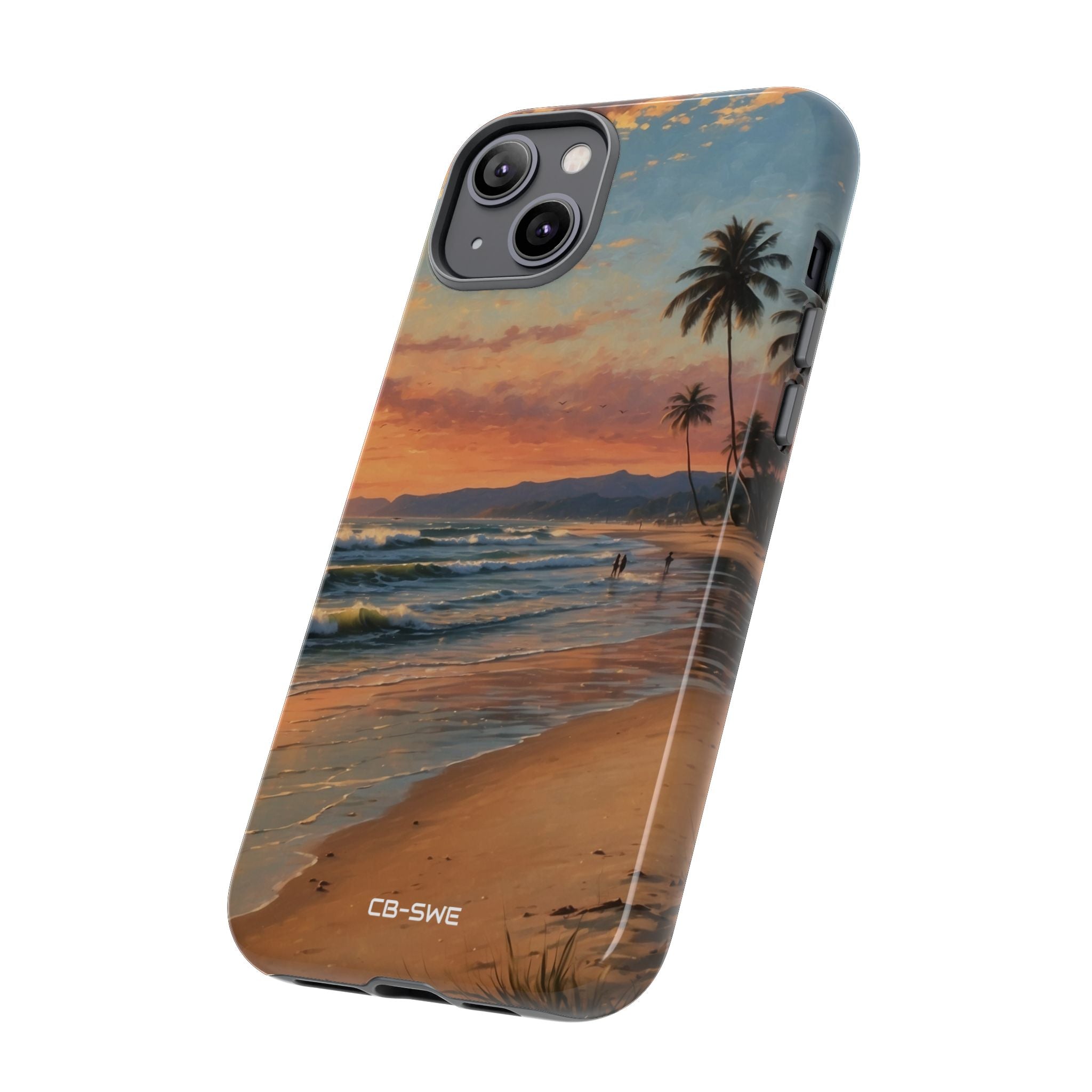 Golden Waves Embrace - iPhone Case