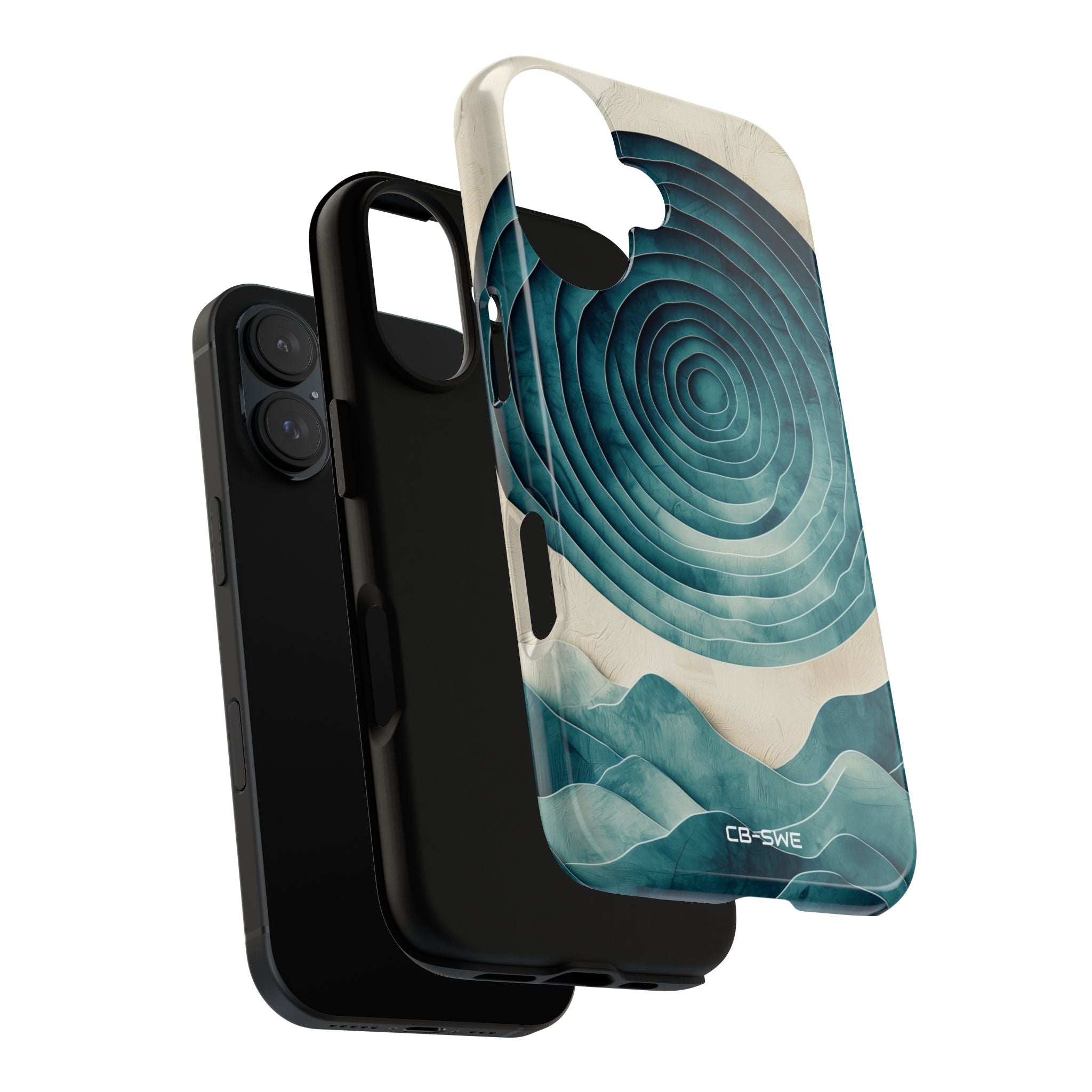 Waves Embrace Circles - iPhone Case