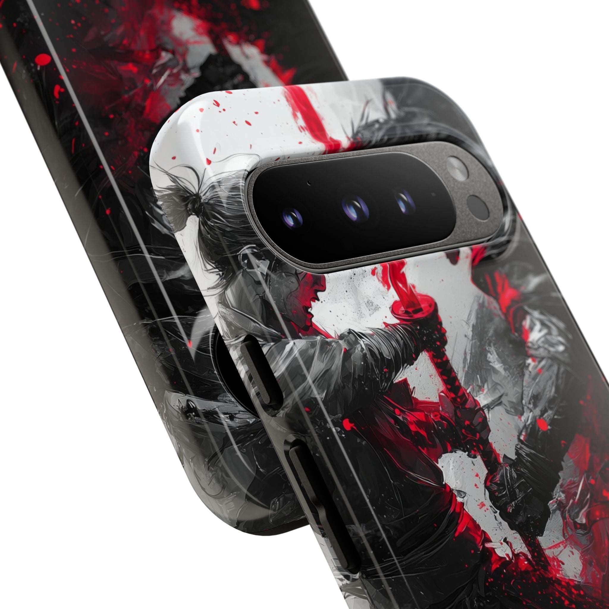 Crimson Blade Clash - Google Pixel Case