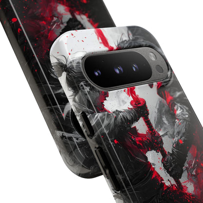 Crimson Blade Clash - Google Pixel Case