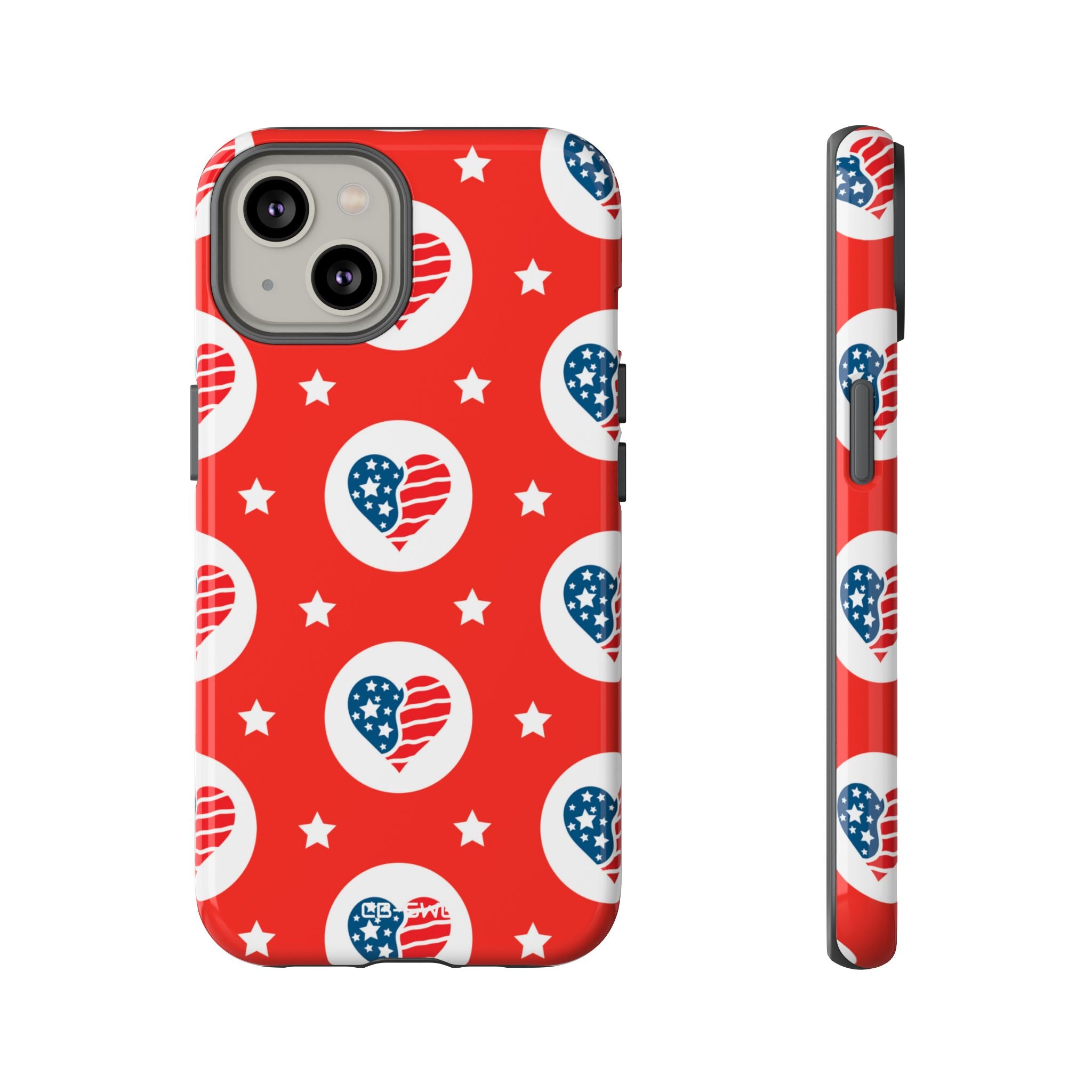 Hearts Celebrate Freedom - iPhone Case