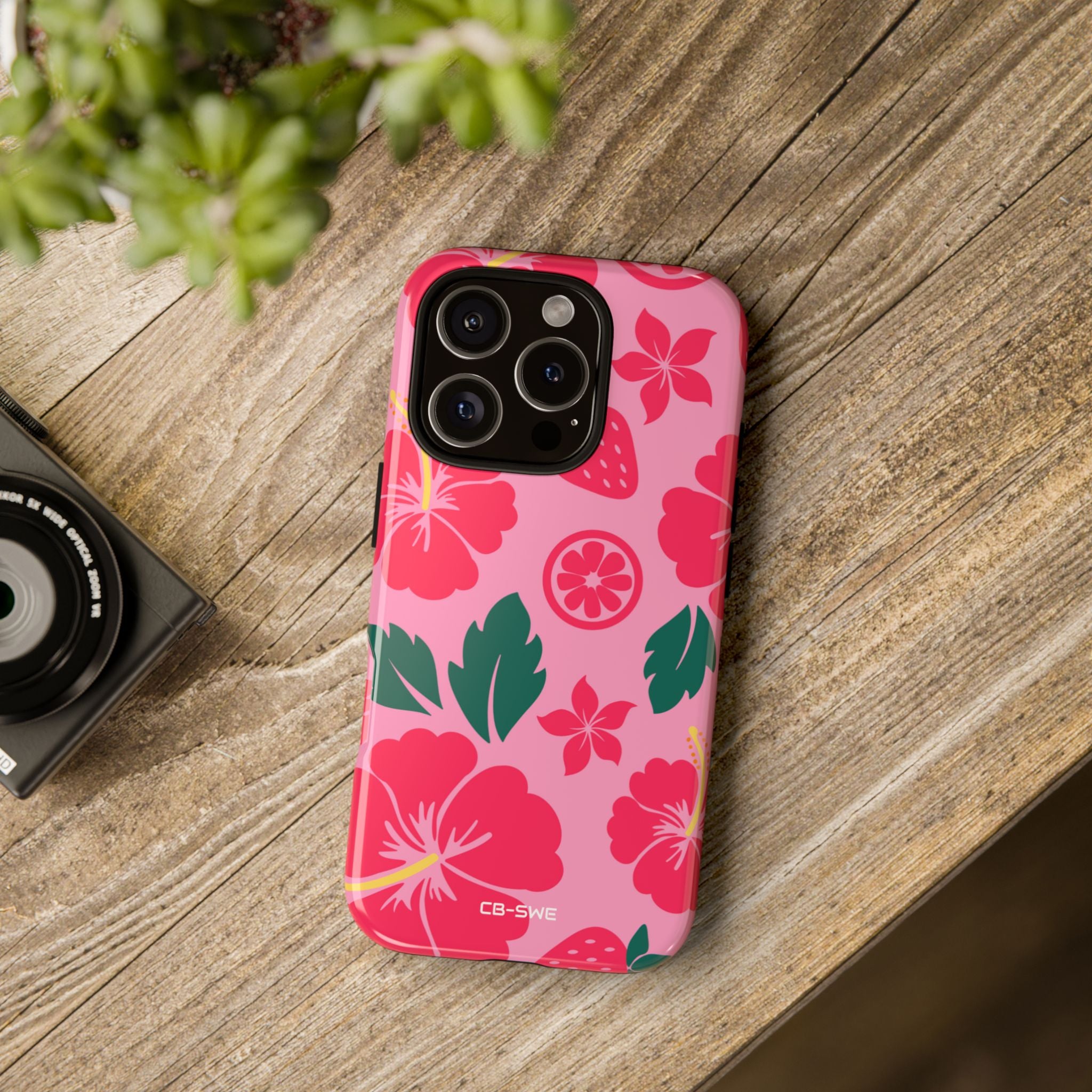 Tropical Hibiscus Harmony - iPhone Case