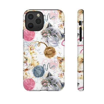 Cute Kitten Pattern - Protective Phone Case