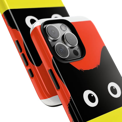 Peekaboo Cat Crimson iPhone 16 Pro Max Case - Tough