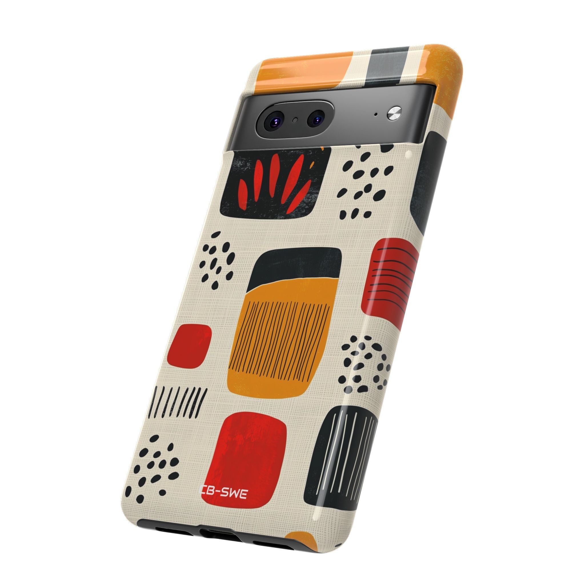 Vibrant Shapes Dance - Google Pixel Case