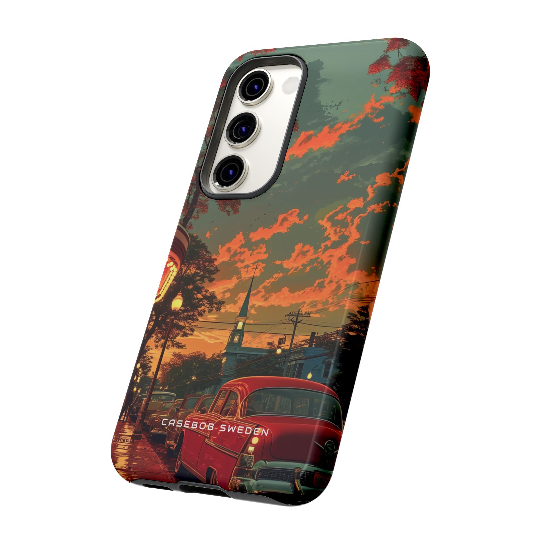 Mid-Century Nostalgia Streetscape Samsung S23 - Tough Phone Case